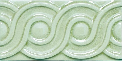 Adex Modernista Relieve Clasico C/C Verde Claro 7.5x15