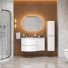 Cezares 50153 Раковина из искусственного мрамора, левосторонняя Bianco, 104x52x1,5