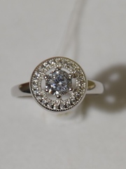 Серьги с фианитами 22451(серьги из серебра).