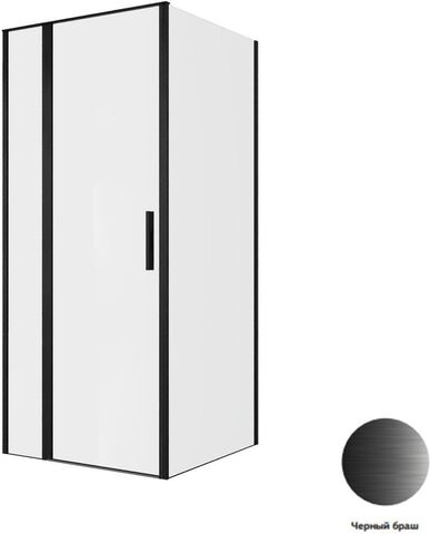 Allen Brau 3.31027.BBA + 3.31045.BBA Душевой уголок  Priority 90x90 3.31027.BBA + 3.31045.BBA черный браш