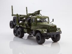 KRAZ-255L1 timber carrying trailer khaki  1:43 Legendary trucks USSR #54