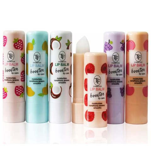 TF CTLB15 Бальзам для губ Lip Balm booster Фруктовая мечта (кокос,клубника.,персик,манго,малина,вин)