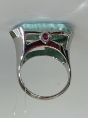 Амазонит (кольцо из серебра)