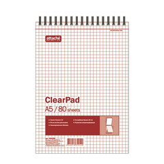 Блокнот 80л,без/лин,А5,Clear Pad,блок белый 60г/м