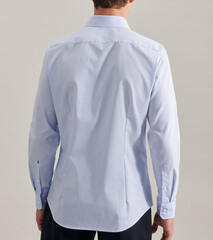 Сорочка Seidensticker Slim Fit 01.693640-11 в полоску голубая