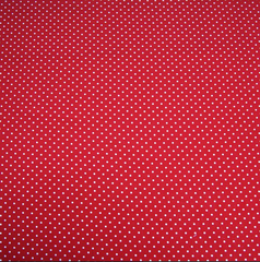 Ткань плательная Кашибо белый горох на красном, d 0,3 см