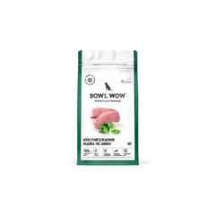 Сухой корм для щенков мелких пород с индейкой, рисом, шпинатом BOWL WOW 5кг