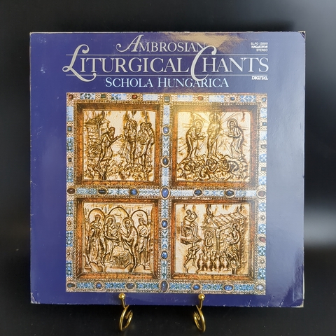 Ambrosian Liturgical Chants/ Амбросианские литургические песнопения виниловая пластинка 12 дюймов с брошурой Schola Hangarica , LP классика, на латинском языке, made in Hungary, 1987 год Hungaroton