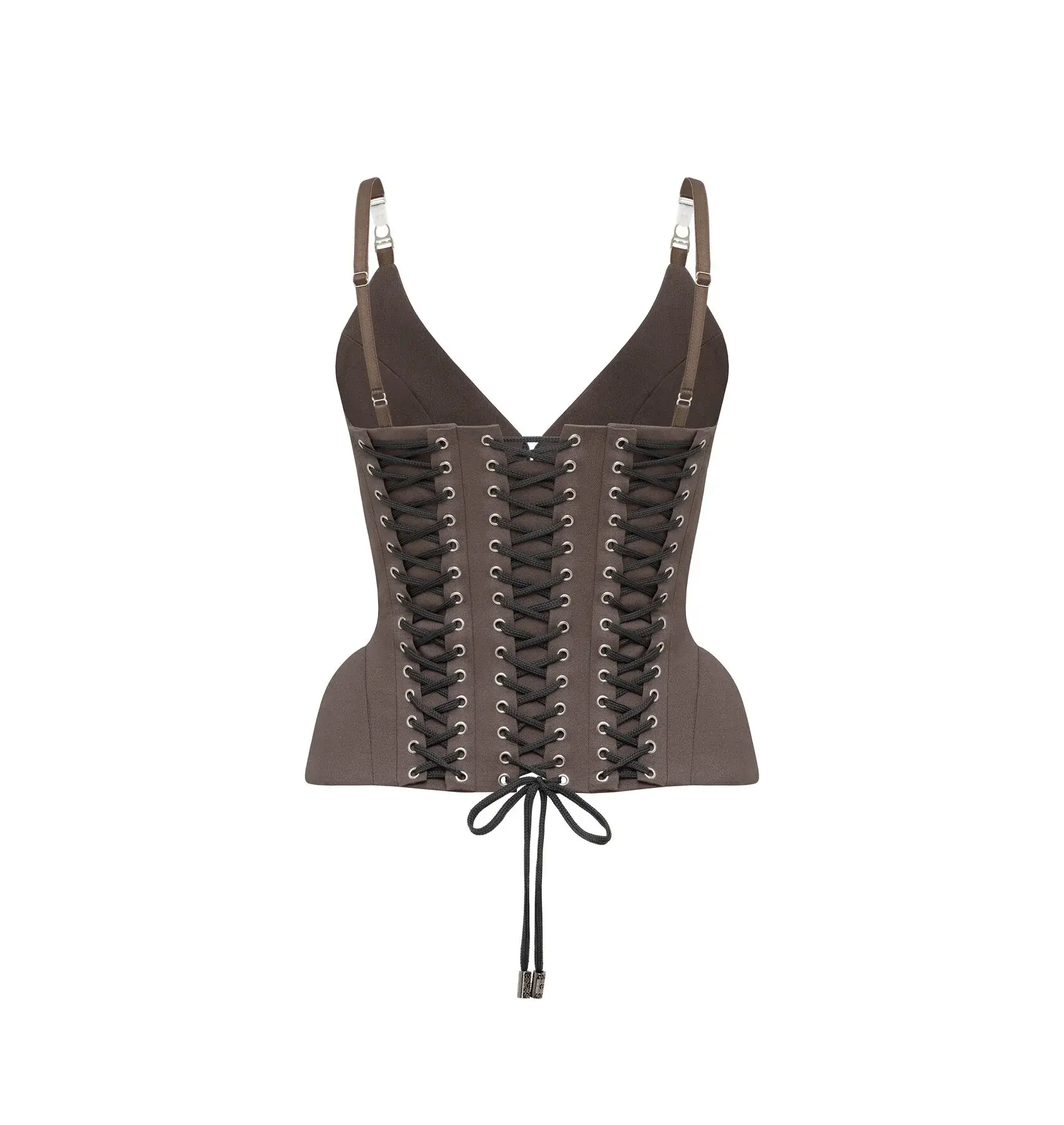 Корсет шнурованный М, Серый
