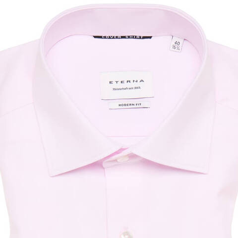 Сорочка мужская Eterna Modern Fit 8817-X18K-50 из твила розовая