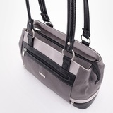 Сумка Саломея 847 мульти итальянский серо-черный