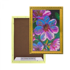 
          Алмазная мозаика Alingar, на подрамнике, с полным заполнением, (глянц), 20х30 см, 20 цветов, "Розовые цветы"