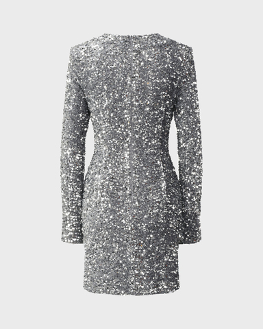 Мини-платье с пайетками DAN MARALEX