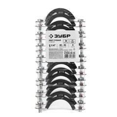 ЗУБР 1 1/4?, цинк, 8 шт, трубный хомут с гайкой (37850-40-45)