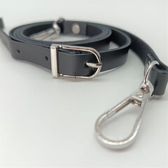 Ремень для сумки кож. зам, р. 1,8х120 см, чёрный/никель