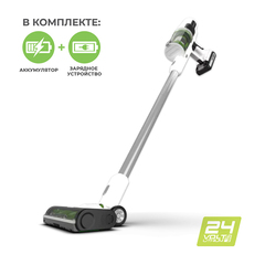 Пылесос вертикальный Greenworks G24SVK4D 24V аккумуляторный, с АКБ 4 А/ч и ЗУ