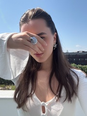 Кольцо Seashell silver