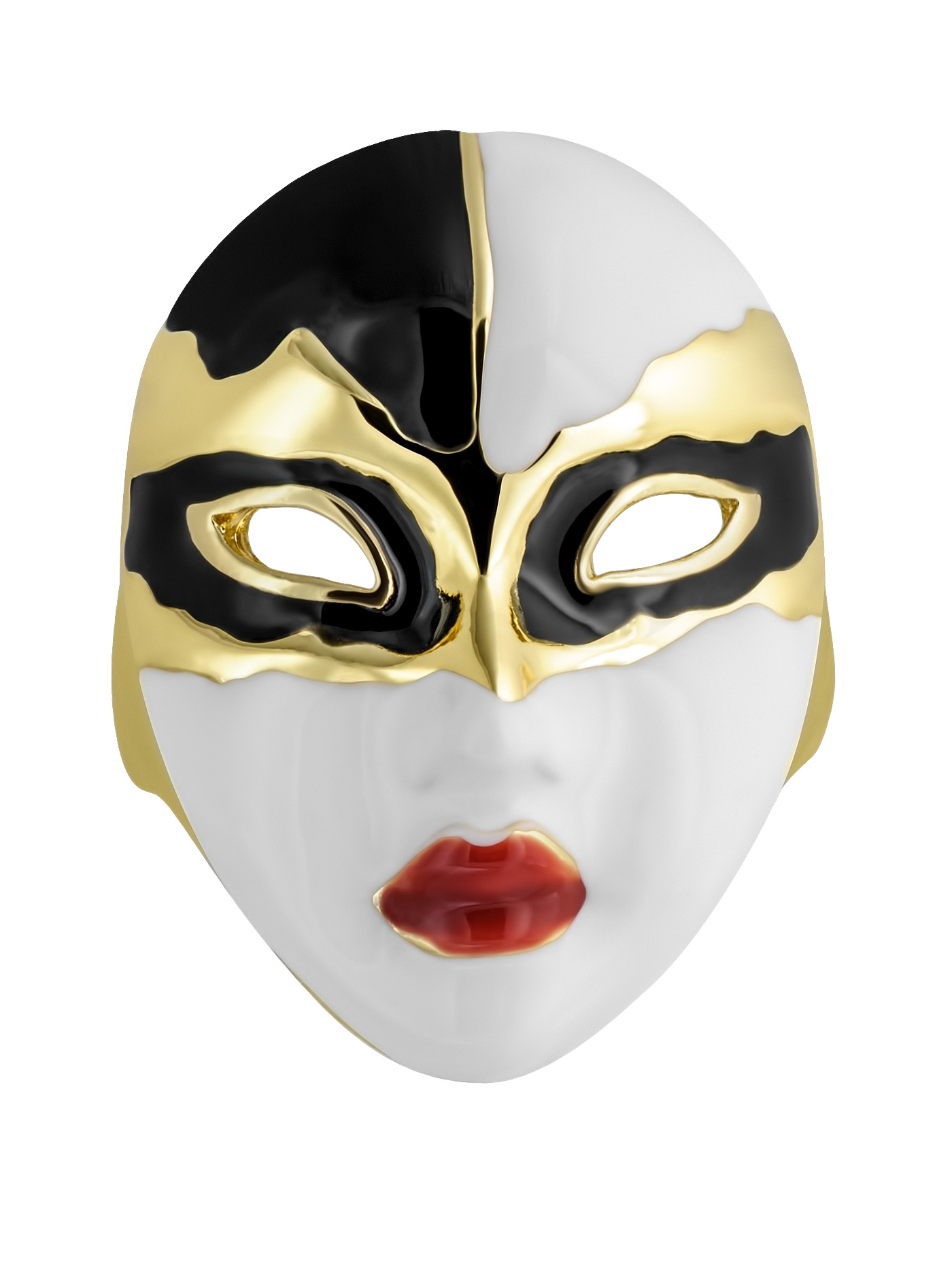 Брошь Маска венецианская