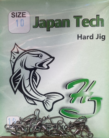 Карабин с вертлюгом HARD JIG №10 (9шт)