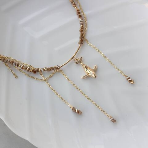 Набор для создания колье (в золотом цвете) НАБ016