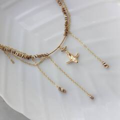 Набор для создания колье (в золотом цвете) НАБ016