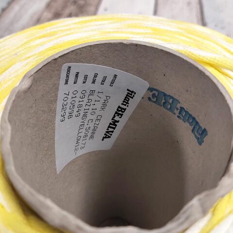 Хлопковый шнурок BE MI VA / PARK CESANNE 110 бело-желтый