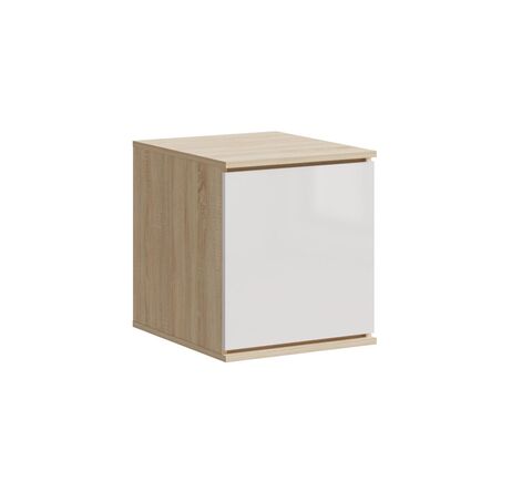 Челси Антресоль к пеналу (450) (Белый глянец, дуб сонома)