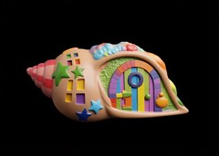 Силиконовый молд № 418 Домик ракушка № 1 серия домики для гномов и фей)