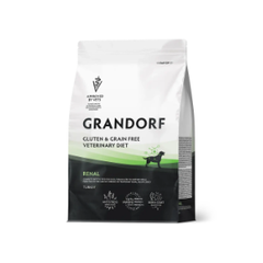 Сухой корм GRANDORF VETERINARY DIET Dog RENAL Полнорационный диетический корм для собак, для поддержания функций почек при ХБН, индейка 1кг
