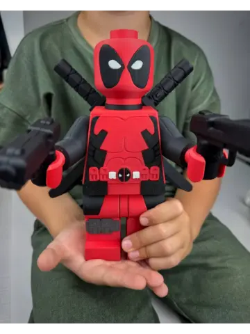 Большая Минифигурка Дэдпул 3D-печать