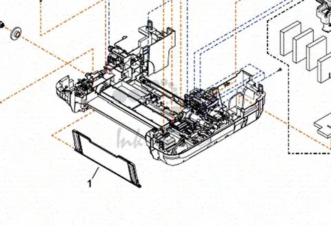 Canon - QM4-2256 - Paper Output Support Tray (Front of Printer)