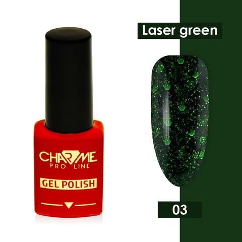 Гель-лак Laser green Effect 03 - адриана Charme 10 мл