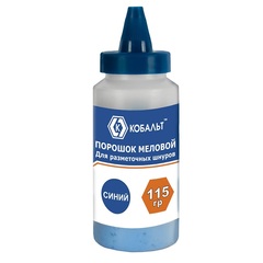 Набор шнур + краска КОБАЛЬТ , длина шнура 30 м., в пластиковом корпусе + синий меловой порошок, 115 гр. + уровень (907-224)