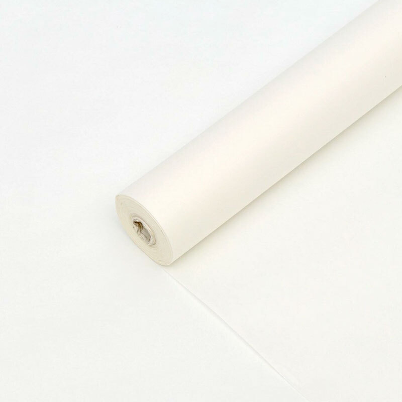 Упаковочная бумага крафт, Однотонный, Белый, 70 г, 0,5*10 м