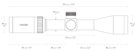 ОПТИЧЕСКИЙ ПРИЦЕЛ HAWKE VANTAGE 3-9X40(MIL DOT)