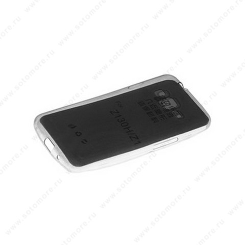 Накладка силиконовая для Samsung Galaxy Z1 Z130 черная (прозрачная)