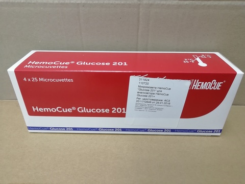 110720 Микрокюветы HemoCue Glucose 201 /Швеция, Дальнее зарубежье, HemoCue AB/