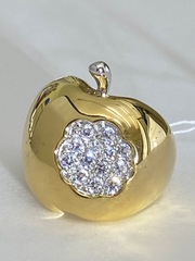 Яблоко  (кольцо из серебра)