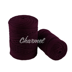 Dark cherry polyester cord 4 mm