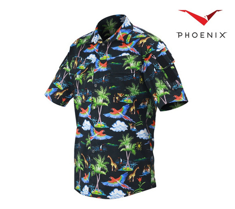 Рубашка Hawaii Феникс Phoenix цвет Safari