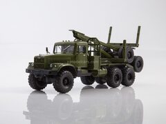 KRAZ-255L1 timber carrying trailer khaki  1:43 Legendary trucks USSR #54