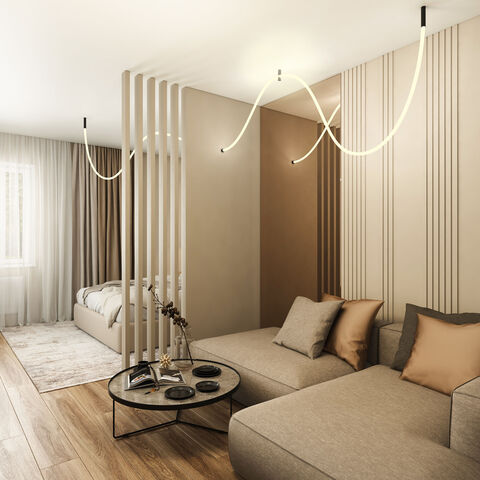 Гибкий неон Elektrostandard Full light 24V 12W 336Led 2835 IP20 круглый теплый белый, 5м