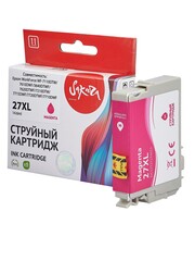 Струйный картридж Sakura C13T27134022 (27XL Magenta) для Epson WorkForce WF-7110DTW, 7610DWF, 3640DTWF, 7620DTWF, 7210DTW, 7715DWF, 7720DTWF, 7710DWF, водорастворимый тип чернил, пурпурный, 14,6 мл., 1100 к.