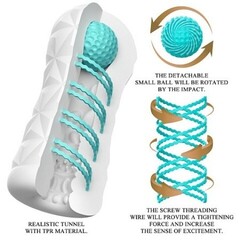 Компактный мастурбатор с внутренним стимулятором Victoria cecil