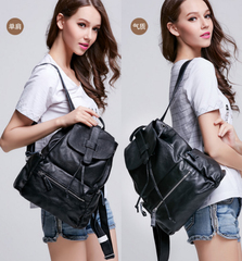 Кожаный женский рюкзак SAC Design