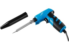 ЗУБР ТУРБО 30/ 130 Вт, конус, керамический нагреватель, электропаяльник с пистолетной рукояткой, Профессионал (55408)