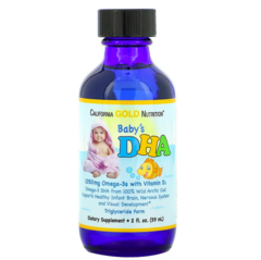 California Gold Nutrition, Омега-3 для детей, омега-3 с витамином D3, 1050 мг, 59 мл