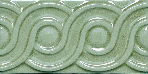 Adex Modernista Relieve Clasico C/C Verde Oscuro 7.5x15