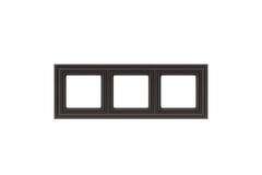 Рамка Трехместная Коричневая (Универсальный Монтаж) LIREGUS EPSILON