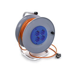 89-0-153 Удлинитель силовой на катушке, 4 розетки, ПВС 2х0,75мм?, 10А, 2,2кВт, б/з, 50м (Very)